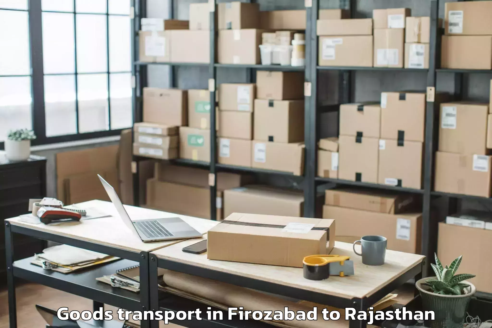 Book Firozabad to Geetanjali University Udaipur Goods Transport Online